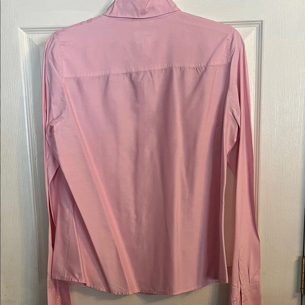 Talbots Pure Silk Light Pink Button-Down Shirt - Picture 5 of 8